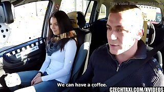 Gorgeous Busty Model Squirts in Taxi-cub Motor vehicle